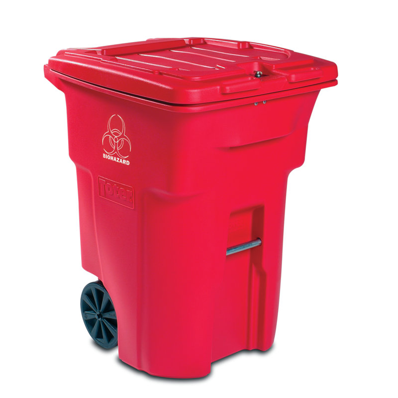 Toter Heavy Duty Plastic 64 Gallon Curbside Trash & Trash Can Wayfair